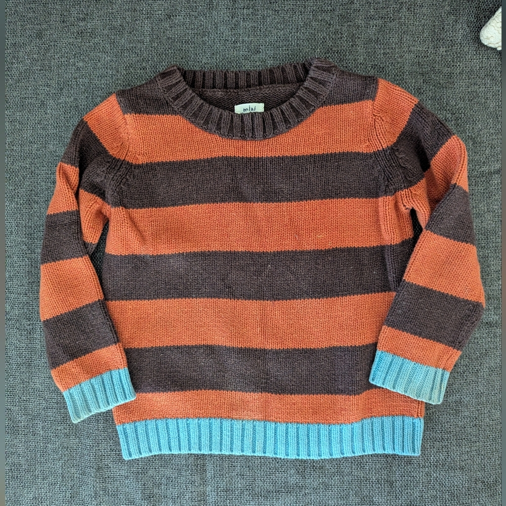 Mini Boden Cotton Wool Stripe Sweater